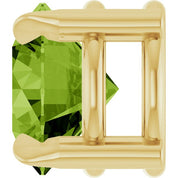 14K Yellow 6 mm Natural Peridot Pendant