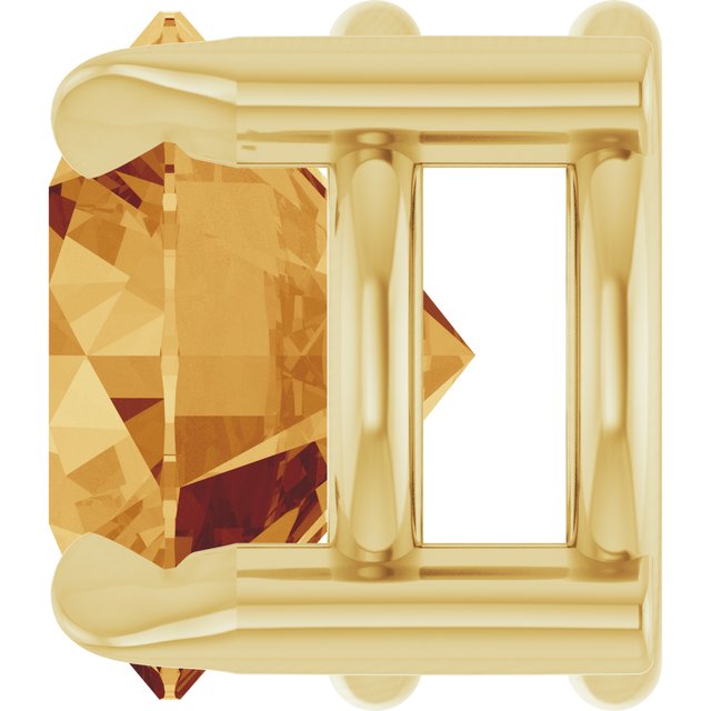 14K Yellow 6 mm Natural Citrine Pendant