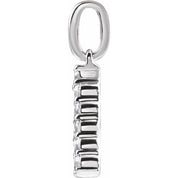 14K White 1/5 CTW Lab-Grown Diamond Initial A Pendant
