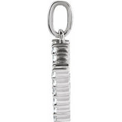 14K White 1/5 CTW Lab-Grown Diamond Initial H Pendant