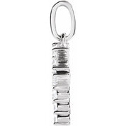 14K White 1/5 CTW Lab-Grown Diamond Initial K Pendant