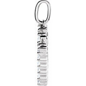 14K White 1/3 CTW Lab-Grown Diamond Initial M Pendant