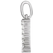 14K White 1/5 CTW Lab-Grown Diamond Initial Z Pendant