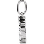 14K White 1/4 CTW Lab-Grown Diamond Initial Q Pendant