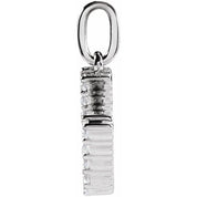 14K White 1/5 CTW Lab-Grown Diamond Initial U Pendant