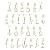 14K Yellow 1/5 CTW Lab-Grown Diamond Initial S 16-18" Necklace