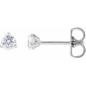 14K White 1/5 Lab-Grown Diamond Cocktail-Style Stud Earrings