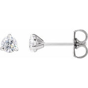 14K White 1/3 Lab-Grown Diamond Cocktail-Style Stud Earrings