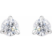 14K White 1/3 Lab-Grown Diamond Cocktail-Style Stud Earrings