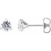 14K White 3/4 Lab-Grown Diamond Cocktail-Style Stud Earrings