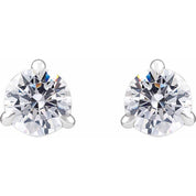14K White 3/4 Lab-Grown Diamond Cocktail-Style Stud Earrings