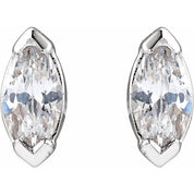 14K White 1/6 CTW Lab-Grown Diamond Stud Earrings