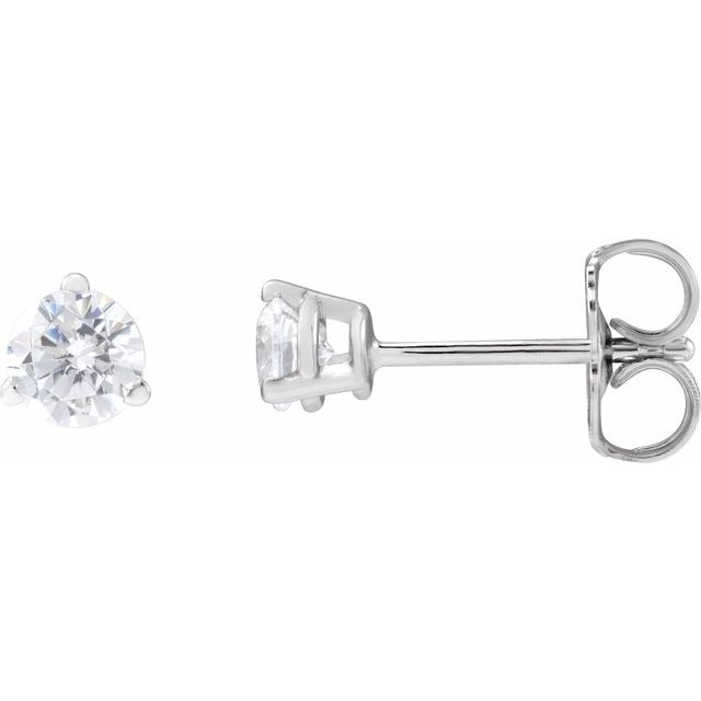 14K White 1/3 CTW Lab-Grown Diamond Stud Earrings