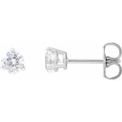 14K White 1/2 CTW Lab-Grown Diamond Stud Earrings