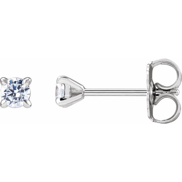 14K White 1/5 CTW Lab-Grown Diamond Cocktail-Style Stud Earrings