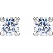 14K White 1/5 CTW Lab-Grown Diamond Cocktail-Style Stud Earrings