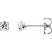 14K White 1/4 CTW Lab-Grown Diamond Cocktail-Style Stud Earrings