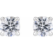 14K White 3/4 CTW Lab-Grown Diamond Cocktail-Style Stud Earrings