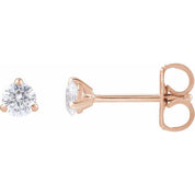 14K Rose 1/4 Lab-Grown Diamond Cocktail-Style Stud Earrings