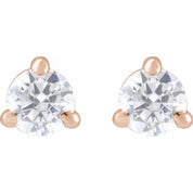 14K Rose 1/4 Lab-Grown Diamond Cocktail-Style Stud Earrings