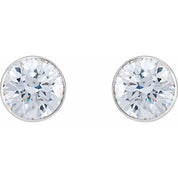 14K White 1/2 CTW Natural Diamond Ultra-Lightweight Stud Earrings