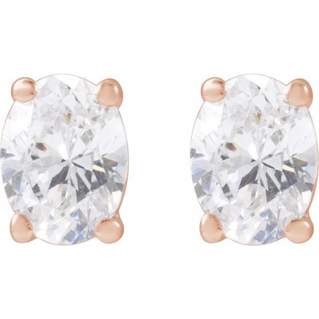 14K Rose 1/3 CTW Lab-Grown Diamond Stud Earrings