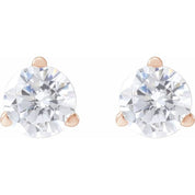 14K Rose 1/2 CTW Lab-Grown Diamond Stud Earrings