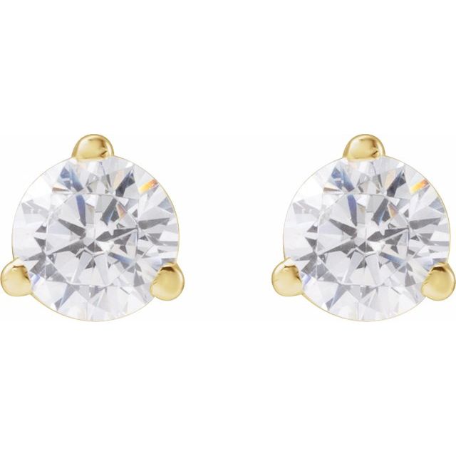 14K Yellow 1/3 CTW Lab-Grown Diamond Stud Earrings