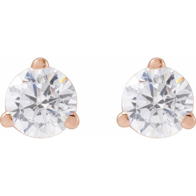 14K Rose 1/3 CTW Lab-Grown Diamond Stud Earrings