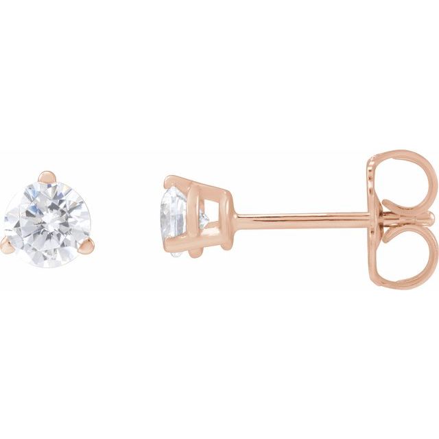 14K Rose 1/3 CTW Lab-Grown Diamond Stud Earrings