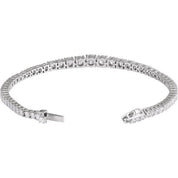 14K White 6 CTW Lab-Grown Diamond Line 7" Bracelet