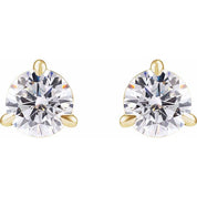 14K Yellow 1 Lab-Grown Diamond Cocktail-Style Stud Earrings