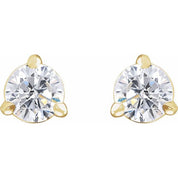 14K Yellow 1/3 Lab-Grown Diamond Cocktail-Style Stud Earrings