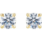 14K Yellow 1 CTW Lab-Grown Diamond Cocktail-Style Stud Earrings