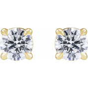 14K Yellow 3/4 CTW Lab-Grown Diamond Cocktail-Style Stud Earrings