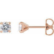 14K Rose 1/2 CTW Lab-Grown Diamond Cocktail-Style Stud Earrings