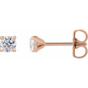 14K Rose 1/3 CTW Lab-Grown Diamond Cocktail-Style Stud Earrings
