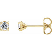 14K Yellow 1/4 CTW Lab-Grown Diamond Cocktail-Style Stud Earrings