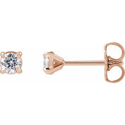 14K Rose 1/4 CTW Lab-Grown Diamond Cocktail-Style Stud Earrings