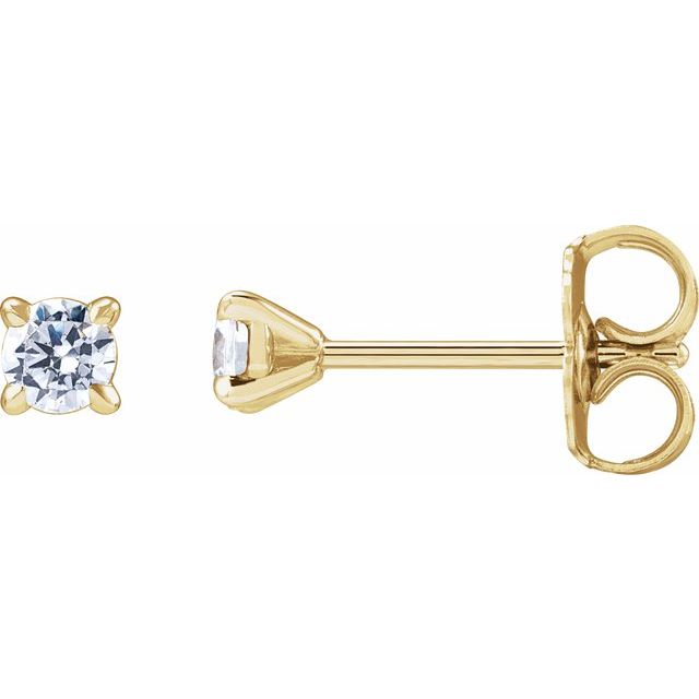 14K Yellow 1/5 CTW Lab-Grown Diamond Cocktail-Style Stud Earrings