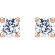 14K Rose 1/5 CTW Lab-Grown Diamond Cocktail-Style Stud Earrings