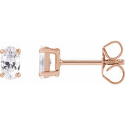 14K Rose 1/2 CTW Lab-Grown Diamond Stud Earrings