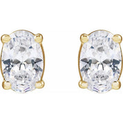 14K Yellow 1 CTW Lab-Grown Diamond Stud Earrings