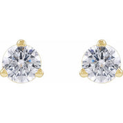 14K Yellow 1/4 CTW Lab-Grown Diamond Stud Earrings