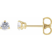 14K Yellow 1/4 CTW Lab-Grown Diamond Stud Earrings