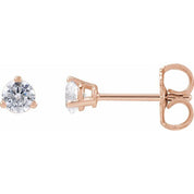 14K Rose 1/4 CTW Lab-Grown Diamond Stud Earrings