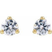 14K Yellow 1/5 CTW Lab-Grown Diamond Stud Earrings