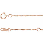 14K Rose 1/3 CTW Natural Black Diamond 7-Station 16-18" Necklace