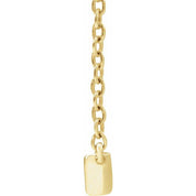 14K Lab-Grown Diamond Two-Stone, French-Set Bar, and Bar Necklace in 16-18" Length