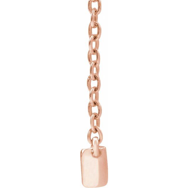 14K Lab-Grown Diamond Two-Stone, French-Set Bar, and Bar Necklace in 16-18" Length
